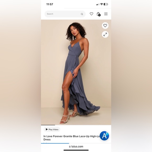 Lulus In Love Forever Dress lace up back - Picture 1 of 5